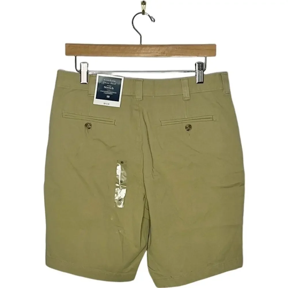 Club Room 4‎ Way Stretch 9 inch inseam Chino Size 30